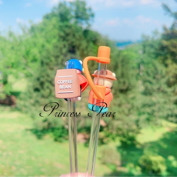 Farmer Bear and backpack Bear Straw Topper - Picture 2 of 2